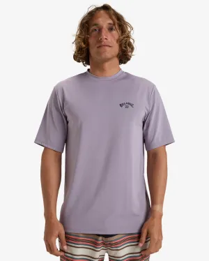 Billabong Men's Arch Wave Short Sleeves UPF 50 Surf T-Shirt Light Purple EBYWR03019-SKW0