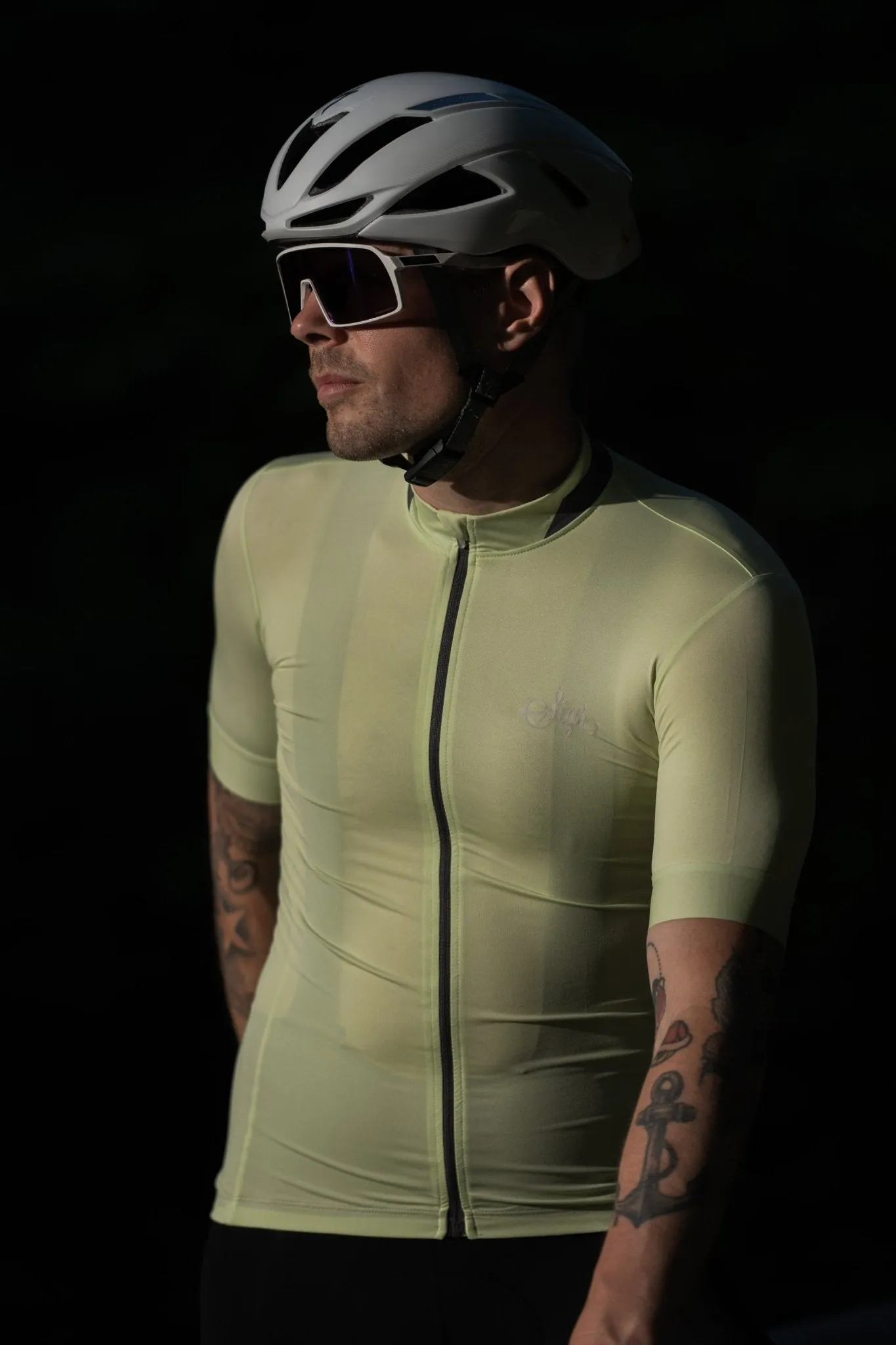 Daggkpa Men's Green Cycling Jersey