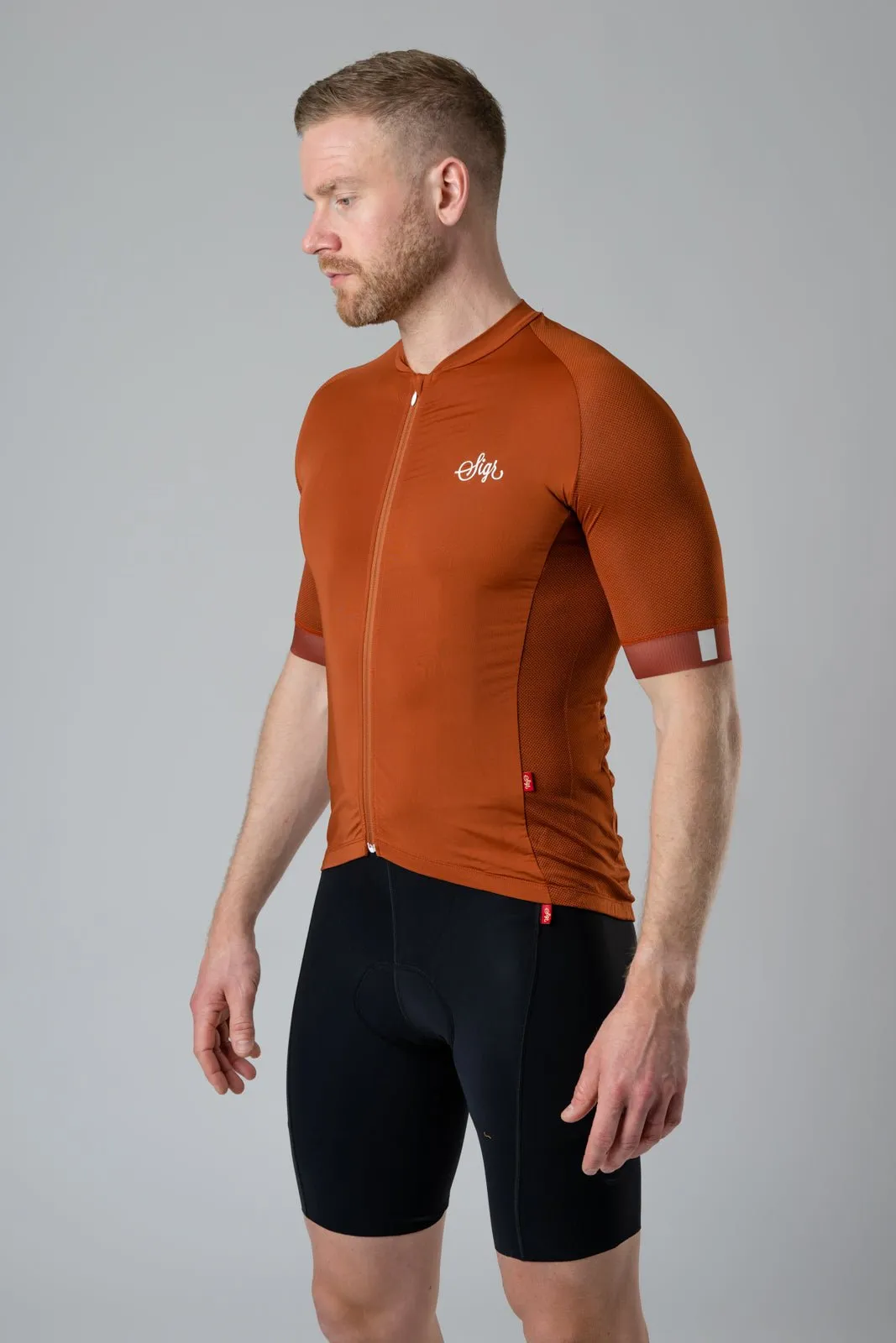Dahlia Brown Pro Series Men's Cycling Jersey