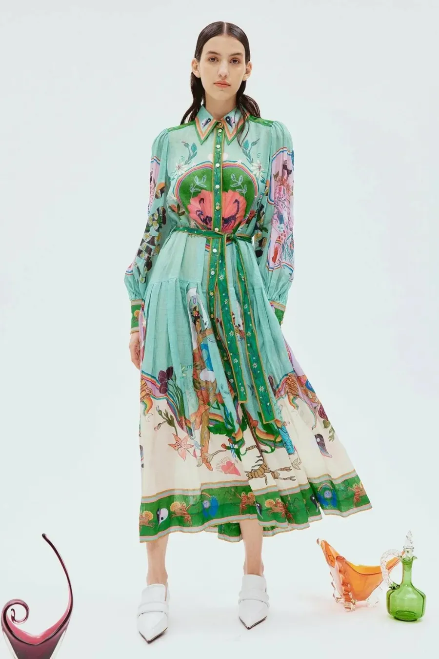 Evergreen Shirt Dress Multi