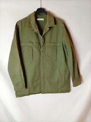 MANGO. Parka fina verde T.l