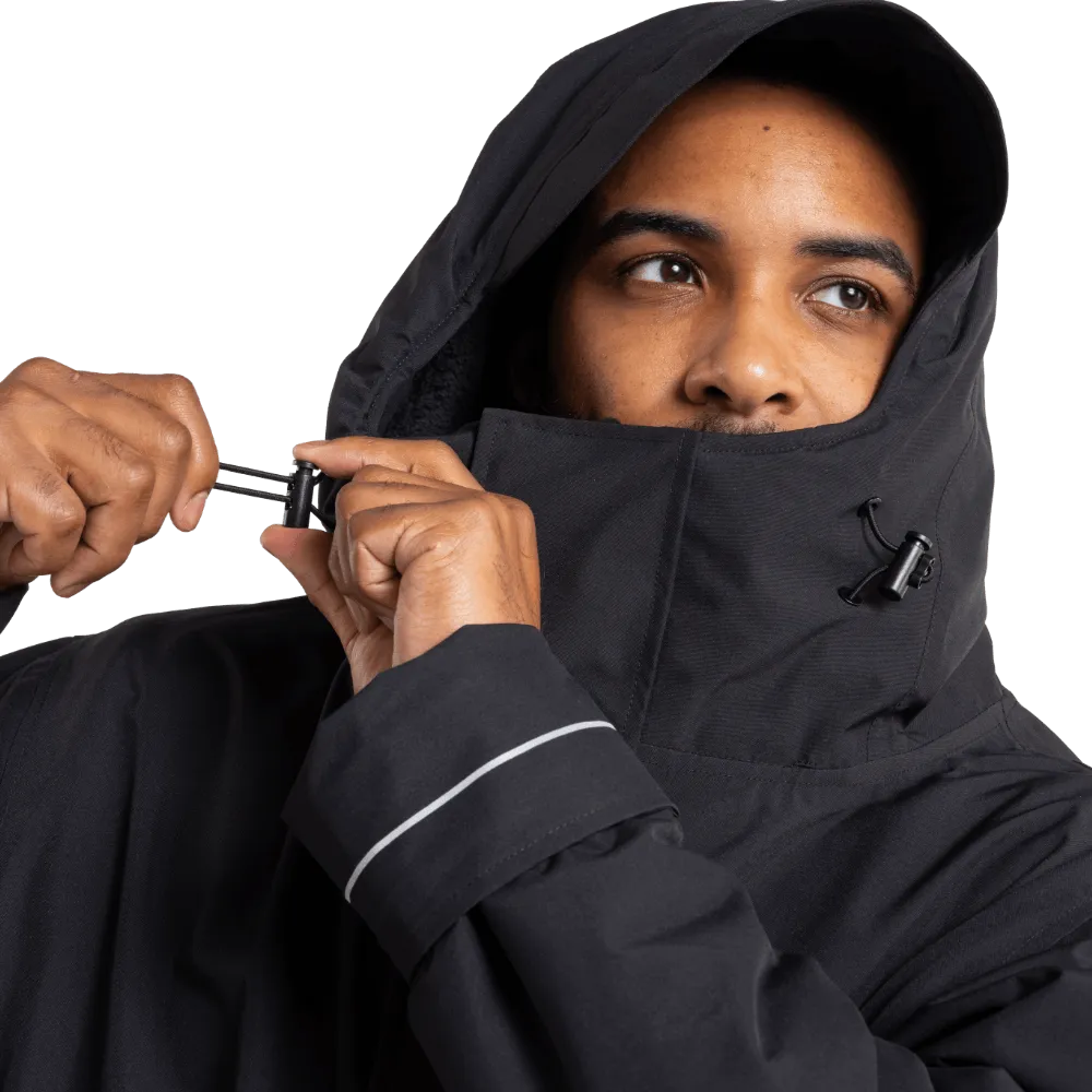 Men's EVO Pro Slimline Waterproof Parka Jacket - Stealth Black