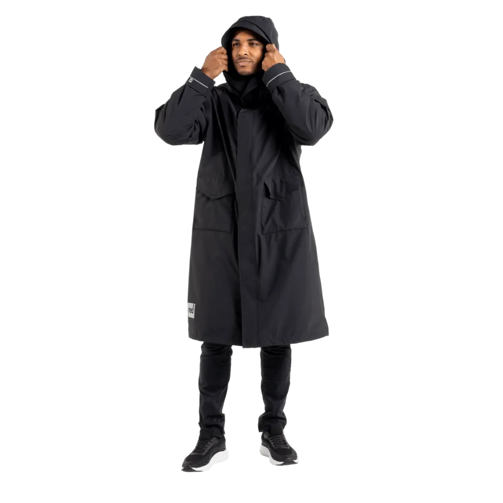 Men's EVO Pro Slimline Waterproof Parka Jacket - Stealth Black