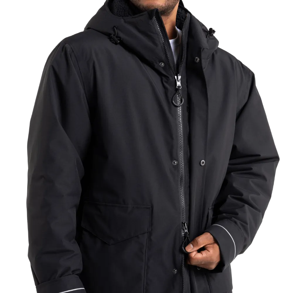 Men's EVO Pro Slimline Waterproof Parka Jacket - Stealth Black