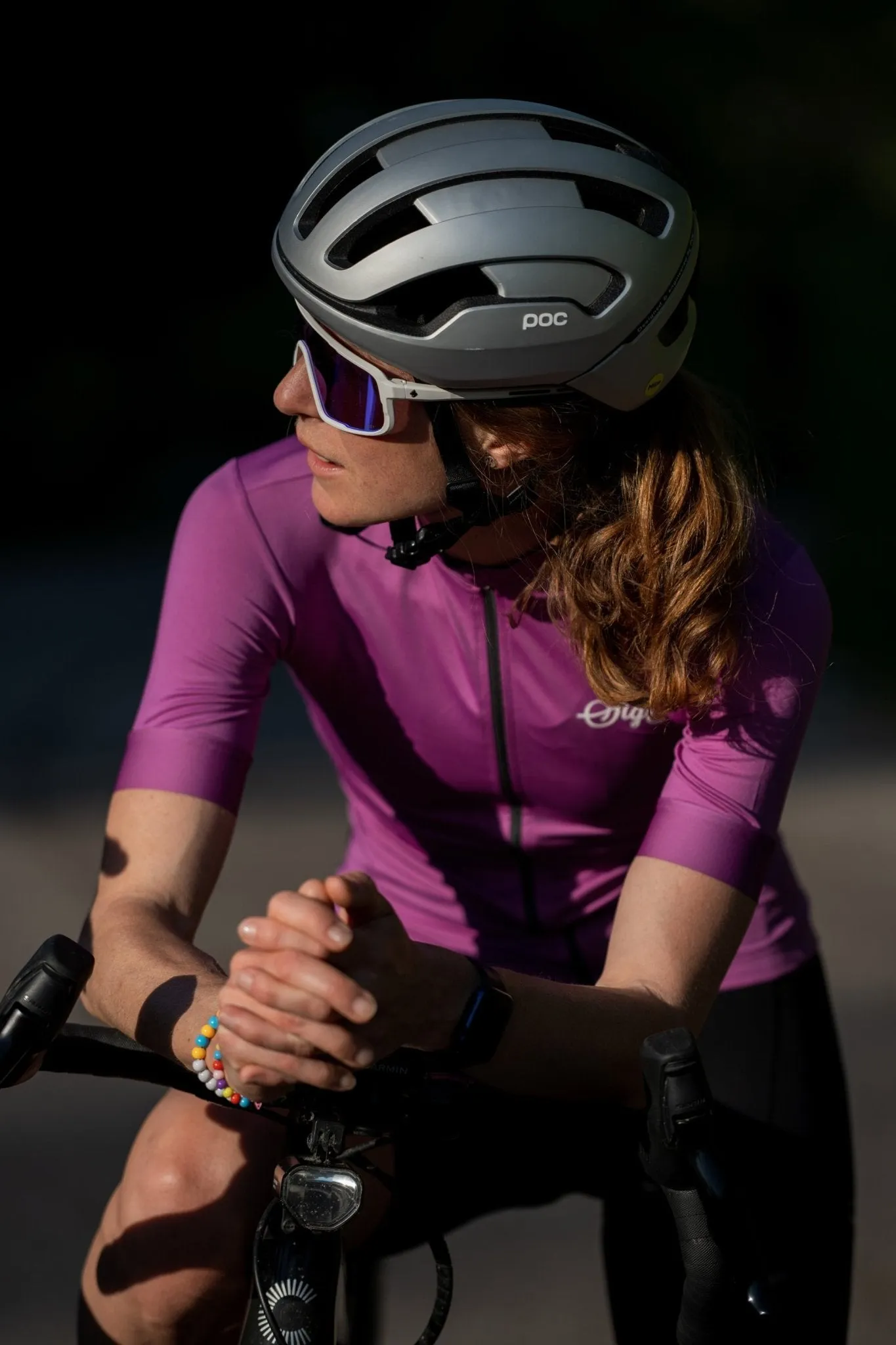 Orkid Women's Pink Purple Cycling Jersey