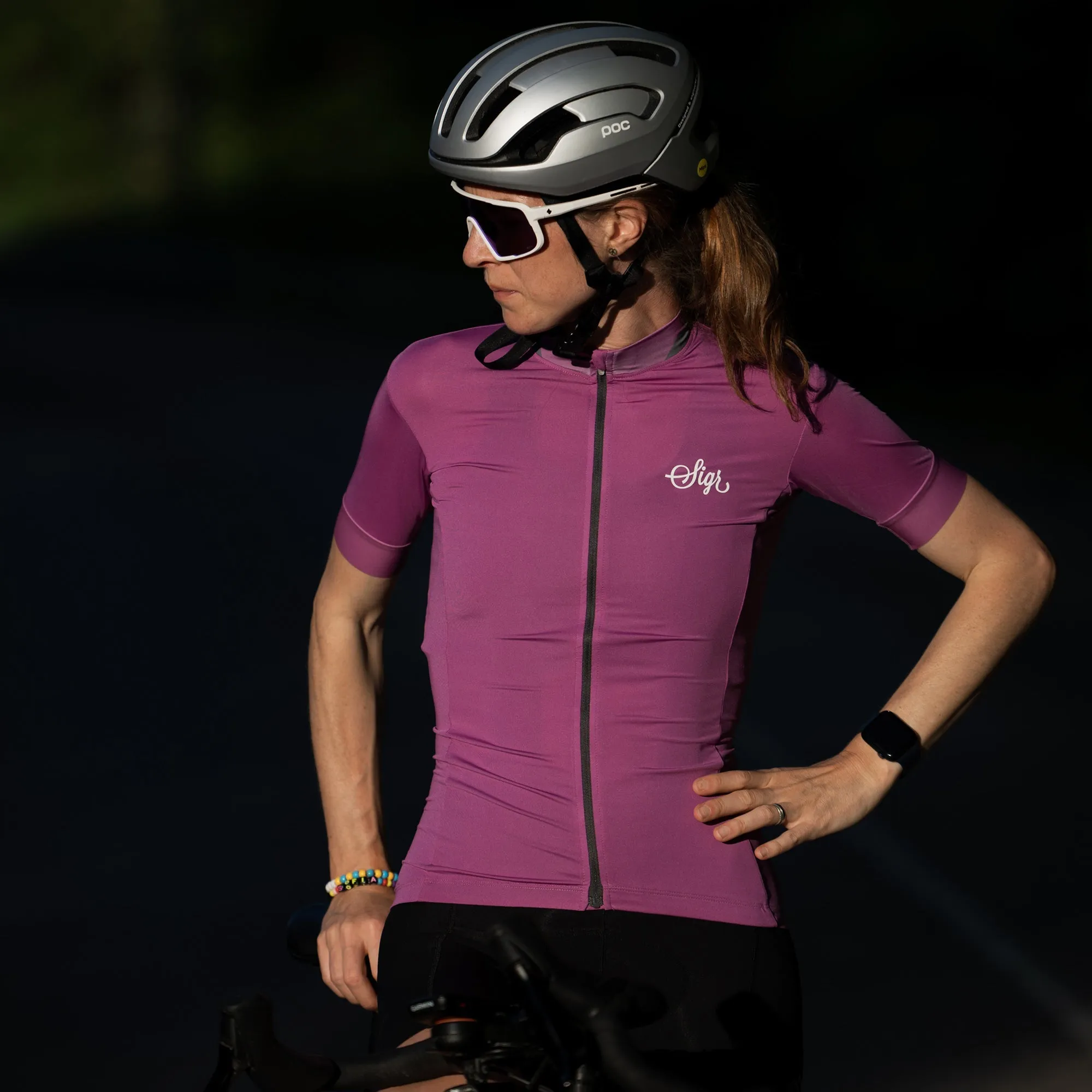 Orkid Women's Pink Purple Cycling Jersey