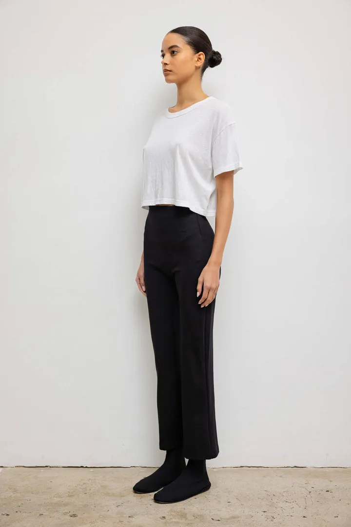 Rio High Waist Flare Pant in Black