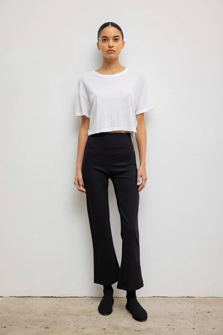 Rio High Waist Flare Pant in Black