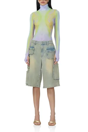 Zadie Top - Placed Citrus Swirl