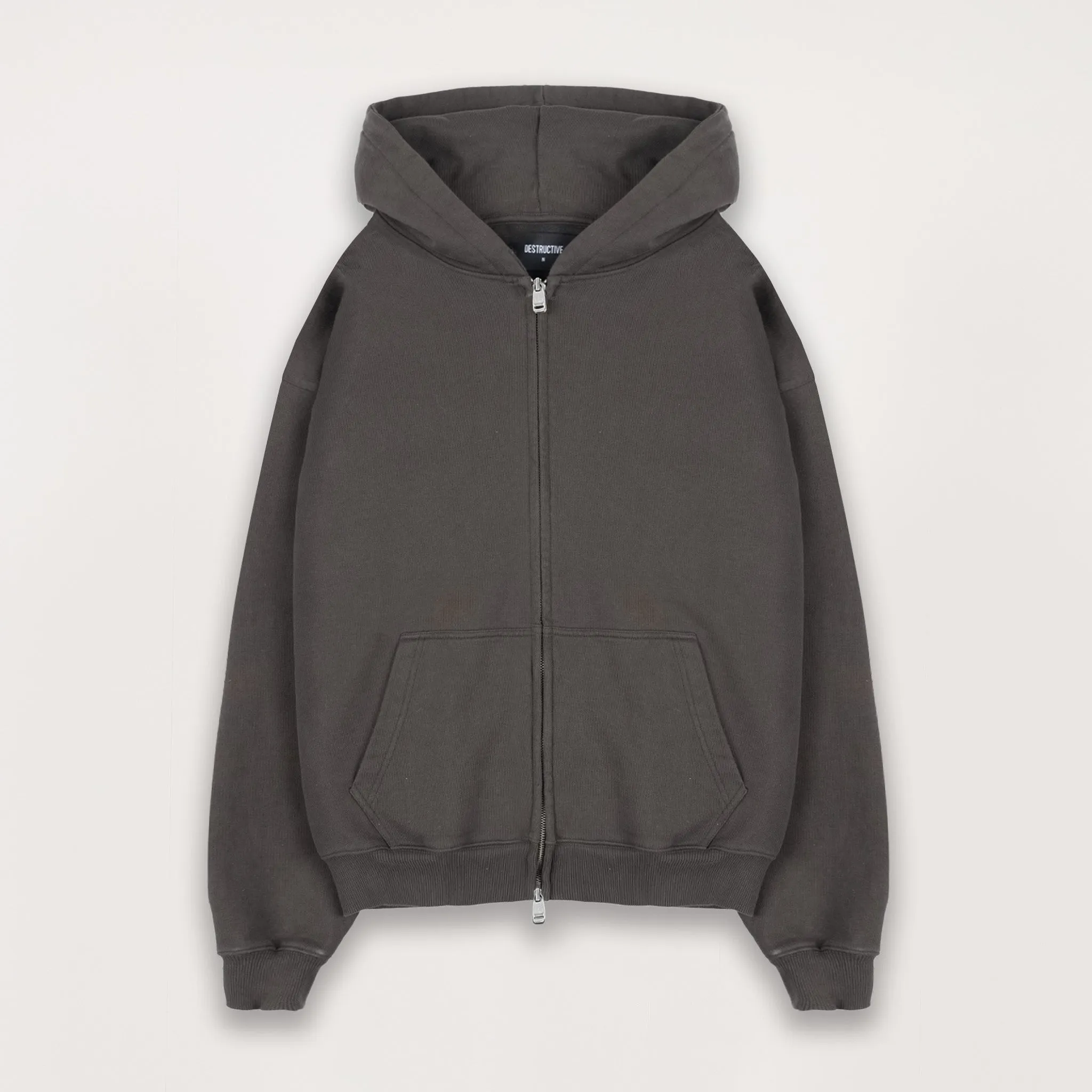 Zip Hoodie - Dark Mocha
