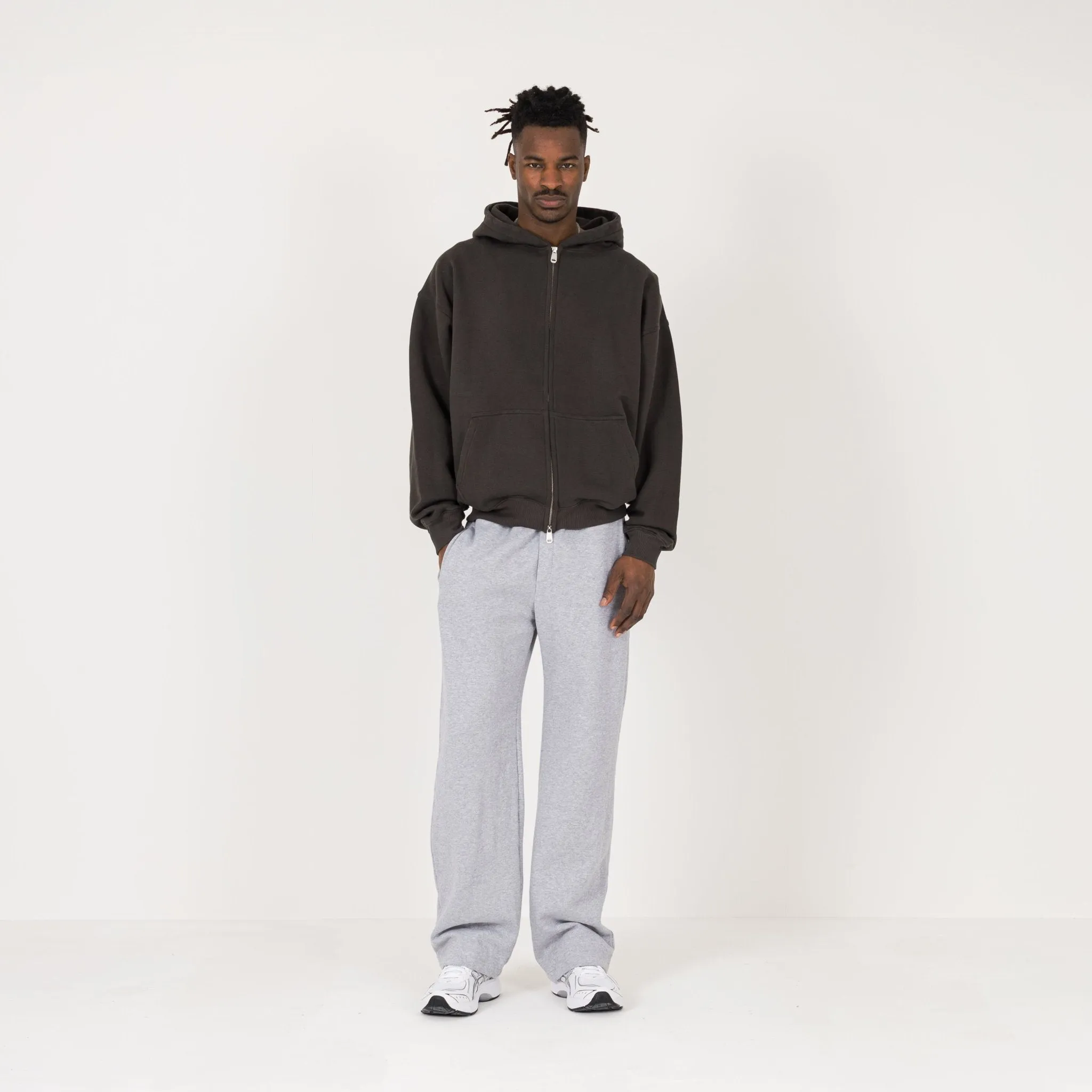 Zip Hoodie - Dark Mocha