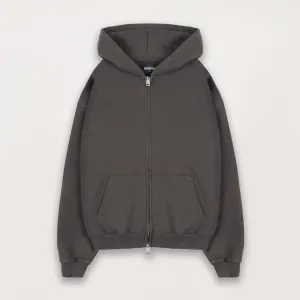 Zip Hoodie - Dark Mocha